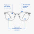 TechSpecs The Chill lightweight metal-frame computer glasses in silver for screen eye strain